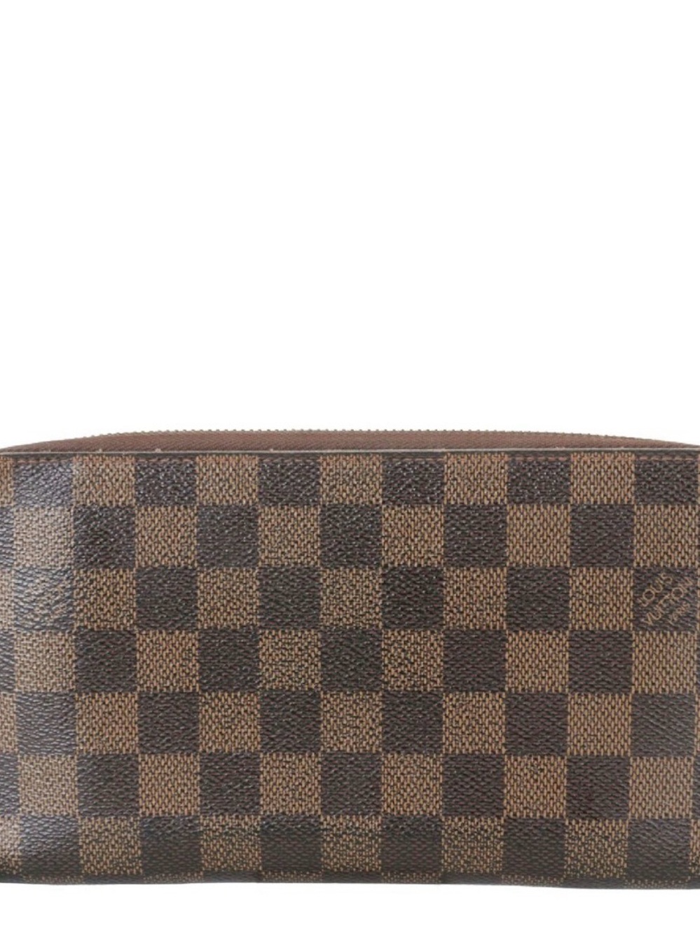 Authentic Louis Vuitton Damier Ebene Zippy Wallet